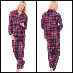 Alexander Del Rossa Flannel Cotton Long PJ Set, MD